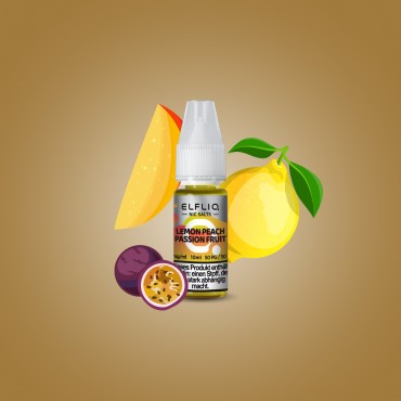 Elf Bar - ElfliQ - E-Liquid - Nikotinsalz - Lemon Peach Passion Fruit - 20 mg Elf Bar - ElfliQ - E-Liquid - Nikotinsalz - Lemon Peach Passion Fruit - 20 mg