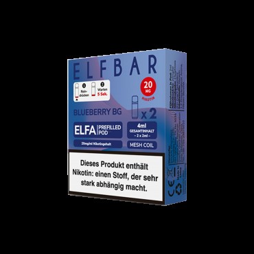 Elf Bar - ELFA - Prefilled Pod - Blueberry Bubblegum