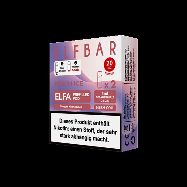 Elf Bar - ELFA - Prefilled Pod - Peach Ice