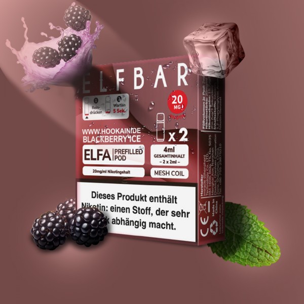 Elf Bar - ELFA - Prefilled Pod - Blackberry Ice