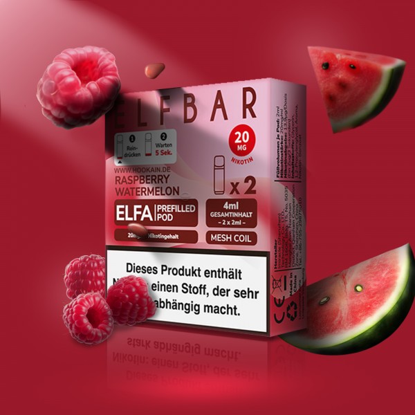 Elf Bar - ELFA - Prefilled Pod - Raspberry Watermelon