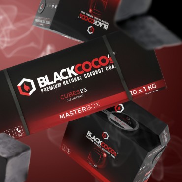Black Coco's - Naturkohle - Cubes 25 - 20 kg