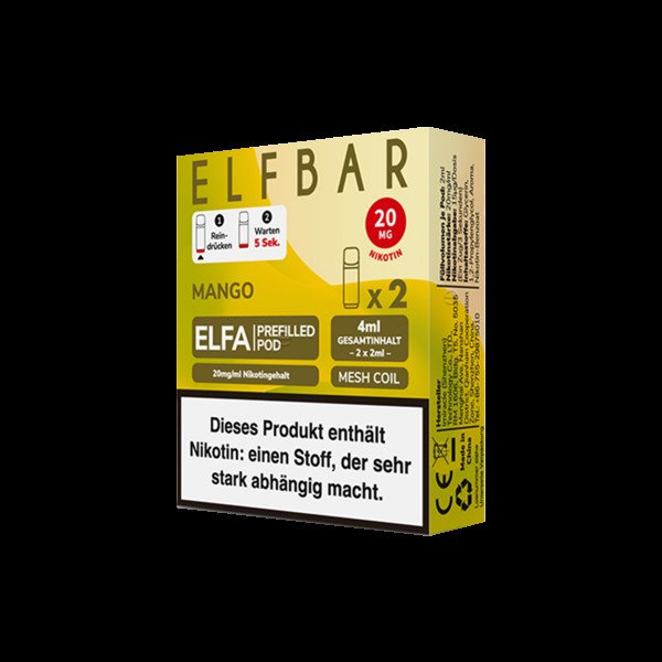 Elf Bar - ELFA - Prefilled Pod - Mango