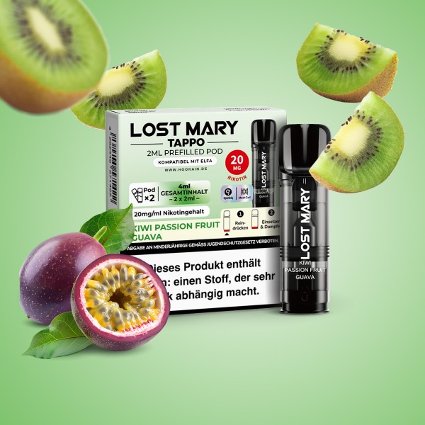 Lost Mary - Tappo - Prefilled Pods - Kiwi Passionfruit Guava