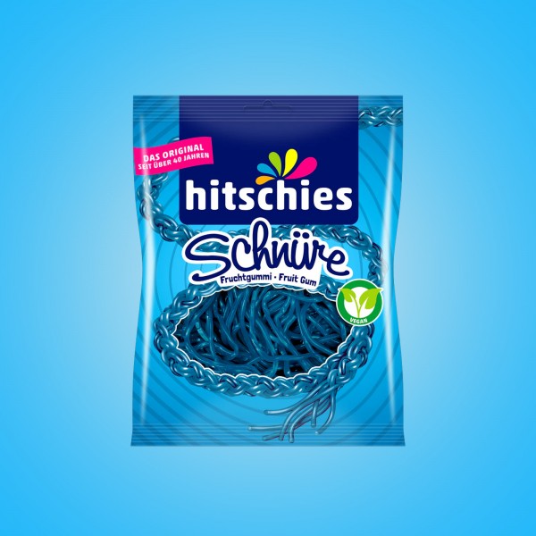 Hitschies - Schnüre - Blau - Himbeere -125 g