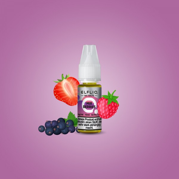 Elf Bar - ElfliQ - E-Liquid - Nikotinsalz - Mix Berries - 10 mg