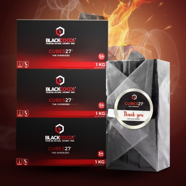 Black Coco's - Naturkohle - Cubes 27+ - 4 kg