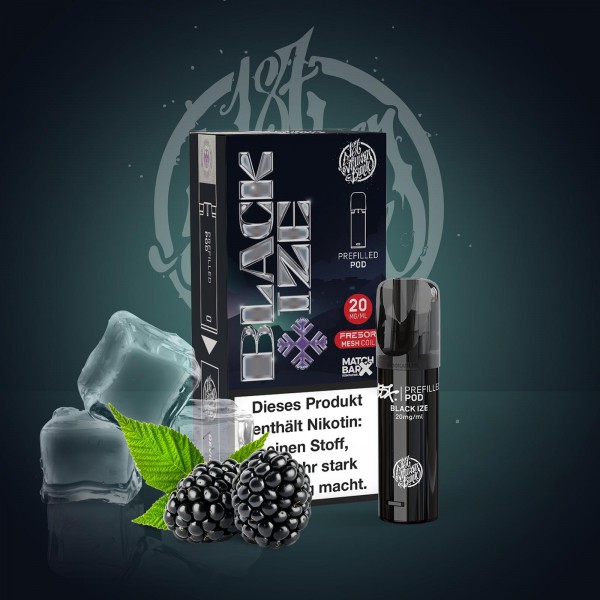187 Pod - Prefilled Pod - Black Ize