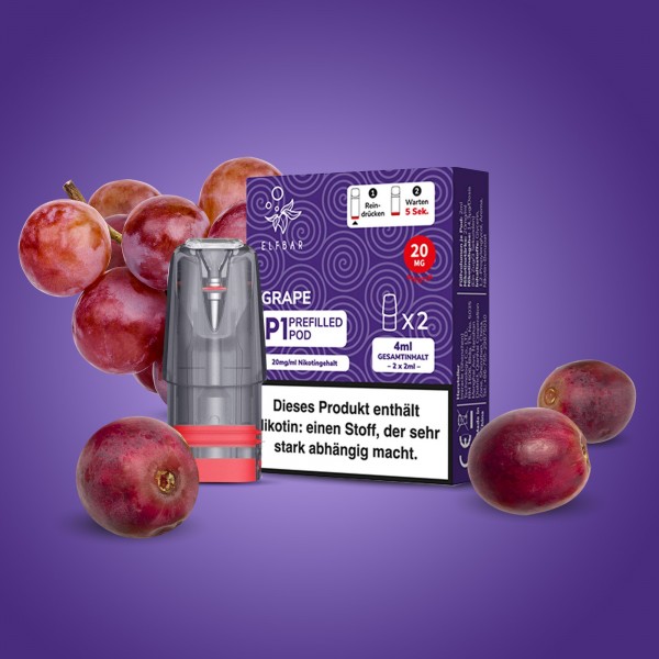 Elf Bar - Mate 500 P1 - Prefilled Pod - Grape