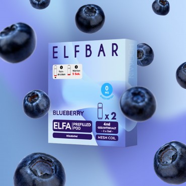 Elf Bar - ELFA - Prefilled Pods - Blueberry - Nikotinfrei