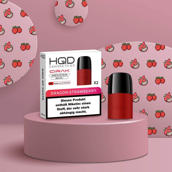 HQD - Cirak - Prefilled Pod - Dragon Strawberry