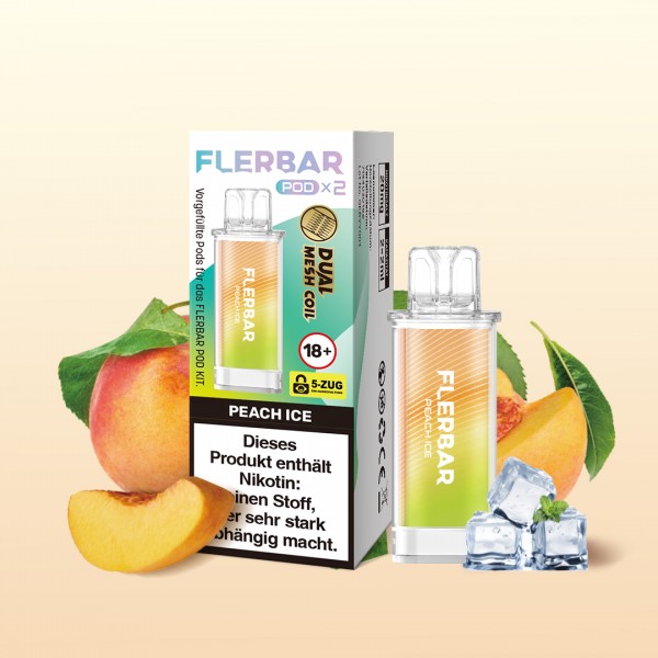 Flerbar - Prefilled Pod - Peach Ice