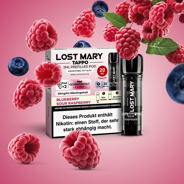 Lost Mary - Tappo - Prefilled Pods - Blueberry Sour Raspberry