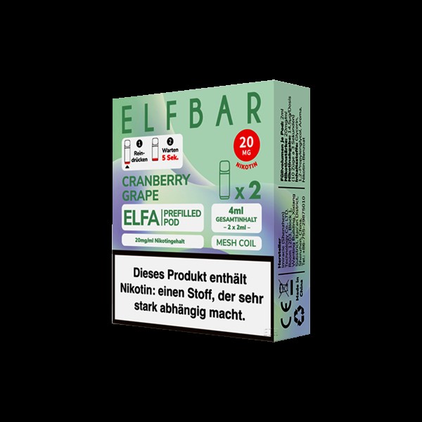 Elf Bar - ELFA - Prefilled Pod - Cranberry Grape