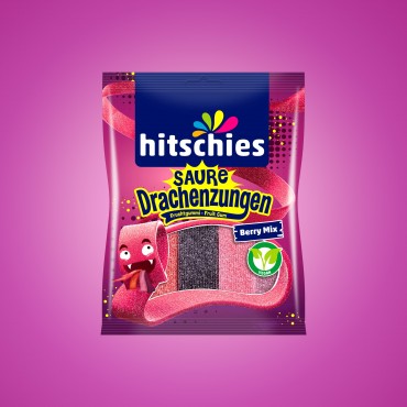 Hitschies - Saure Drachenzungen - Berry Mix - 125 g