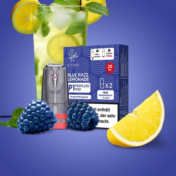 Elf Bar - Mate 500 P1 - Prefilled Pod - Blue Razz Lemonade