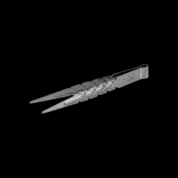 AO - Kohlespitzzange Edelstahl - Gun Metal