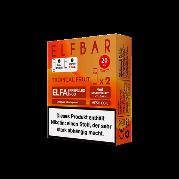 Elf Bar - ELFA - Prefilled Pod - Tropical Fruit