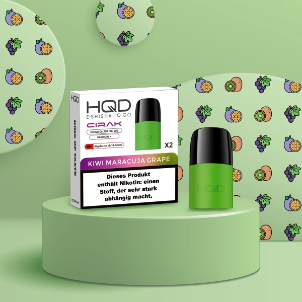HQD - Cirak - Prefilled Pod - Kiwi Maracuja Grape
