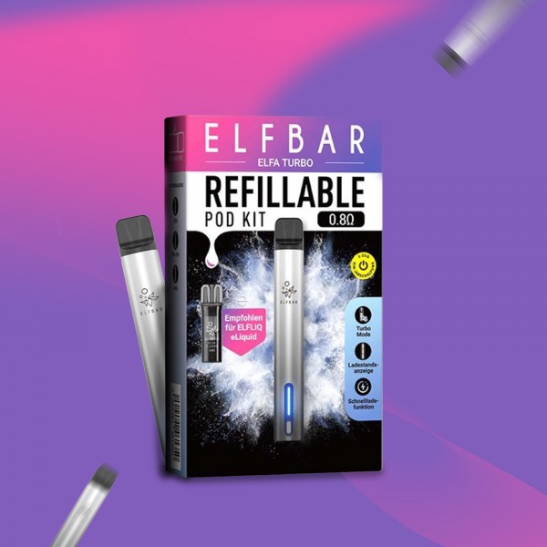 Elf Bar - ELFA - Turbo - Basisgerät - Aurora Black