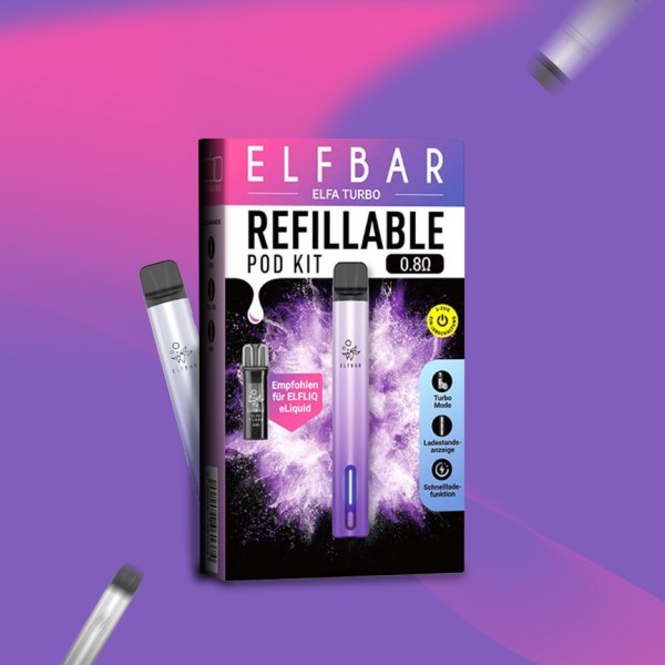 Elf Bar - ELFA - Turbo - Basisgerät - Aurora Purple