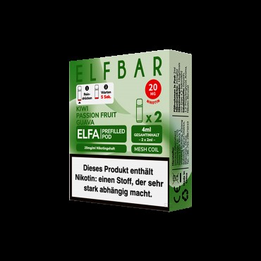 Elf Bar - ELFA - Prefilled Pod - Kiwi Passion Fruit Guava