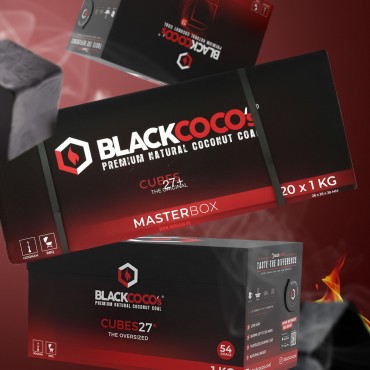 Black Coco's - Naturkohle - Cubes 27+ - 20 kg