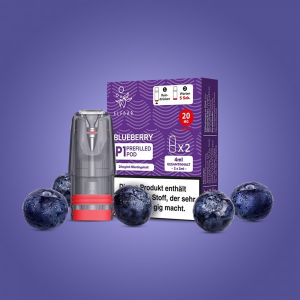 Elf Bar - Mate 500 P1 - Prefilled Pod - Blueberry