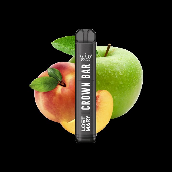 Crown Bar - Einweg-Vape - Peach Green Apple - 20 mg