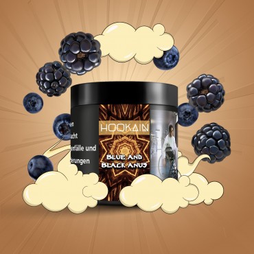 HOOKAIN -  Blue and Black Anus - 50 g