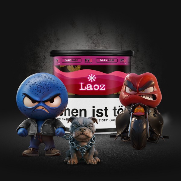Fog Your Law Dark - Laoz - Schwarzer Peifentabak Dry Base - 65 g