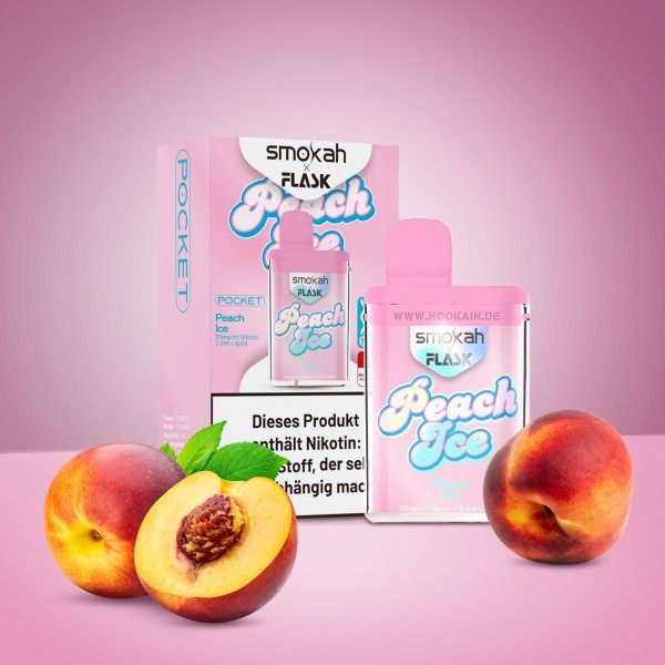 Smokah - Flask - Peach Ice - Vapestick