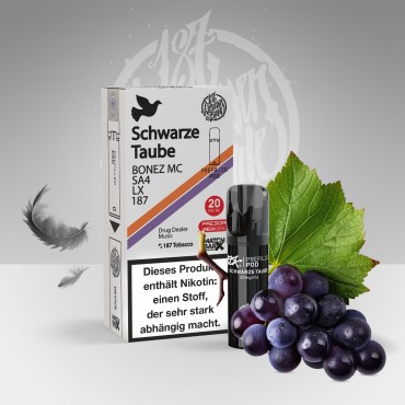 187 Pod - Prefilled Pod - Schwarze Taube