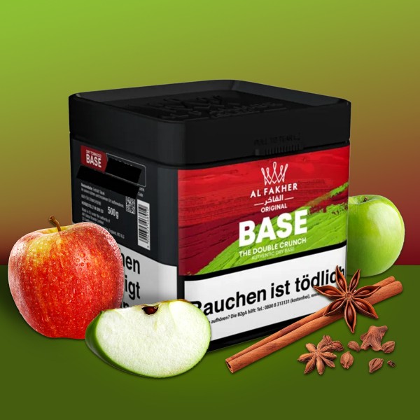 Al Fakher - Dry Base mit Aroma - The Double Crunch - 500 g