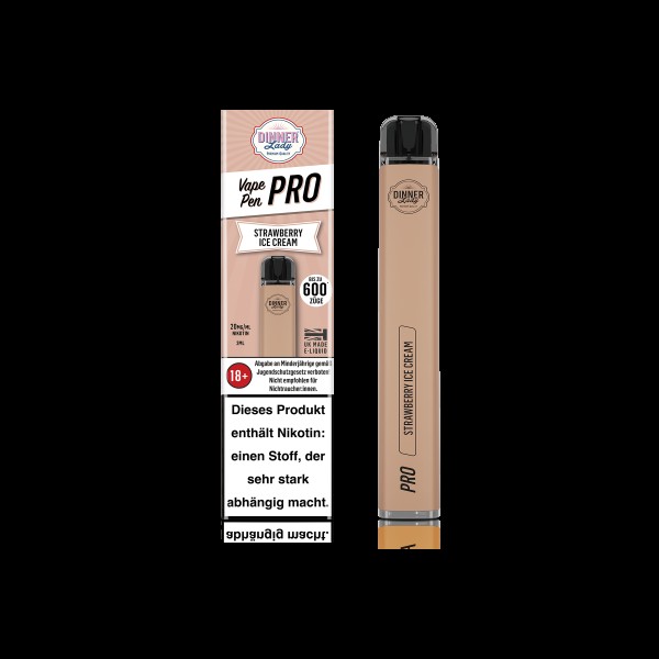 Dinner Lady - Strawberry Ice Cream - Vapestick