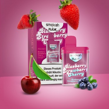 Smokah - Flask - Blueberry Strawberry Cherry - Vapestick