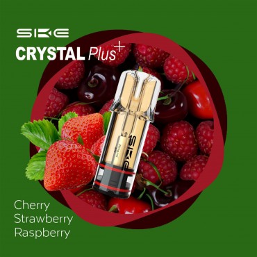 SKE - Crystal PLUS - Prefilled Pods - Cherry Strawberry Raspberry - 2 Stk. SKE - Crystal PLUS - Prefilled Pods - Cherry Strawberry Raspberry - 2 Stk.