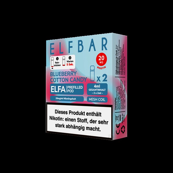 Elf Bar - ELFA - Prefilled Pod - Blueberry Cotton Candy