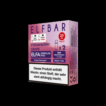 Elf Bar - ELFA - Prefilled Pod - Strawberry Grape