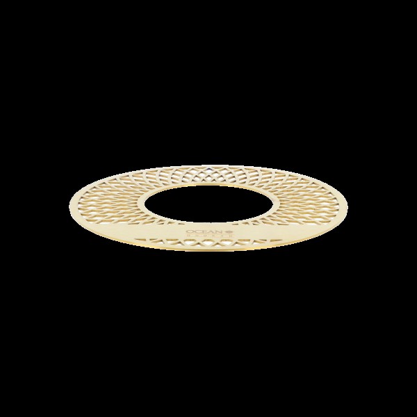 Kohleteller - Gitter - Gold
