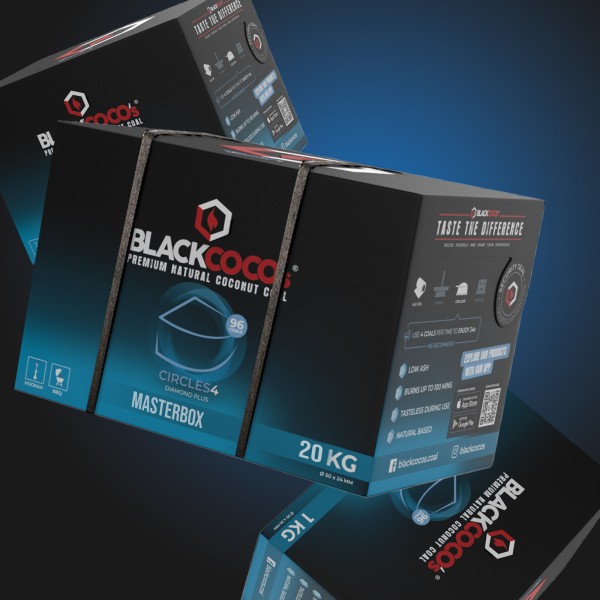 Black Coco's - Naturkohle - Circles 4 - 20 kg