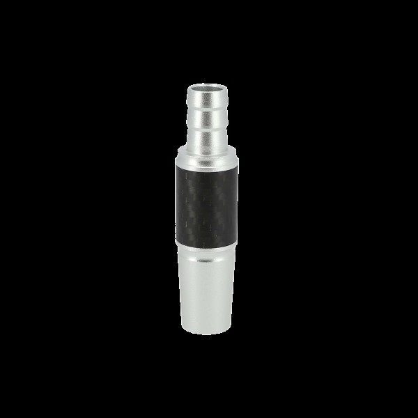 Invi - Schlauchanschluss - Alu - Carbon - 18/8 - Silber