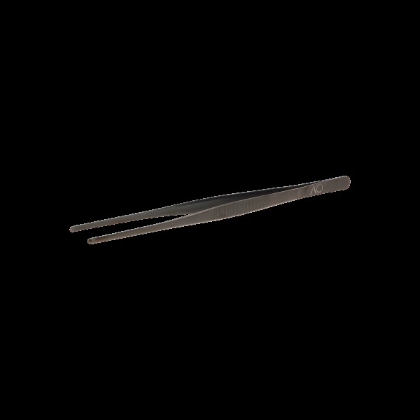 AO - Kohlepinzette - Edelstahl - Gun - Metal - 30 cm