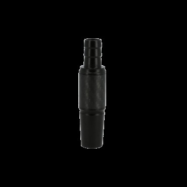 Invi - Schlauchanschluss - Alu - Carbon - 18/8 - Schwarz
