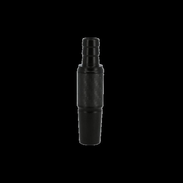 Invi - Schlauchanschluss - Alu - Carbon - 18/8 - Schwarz