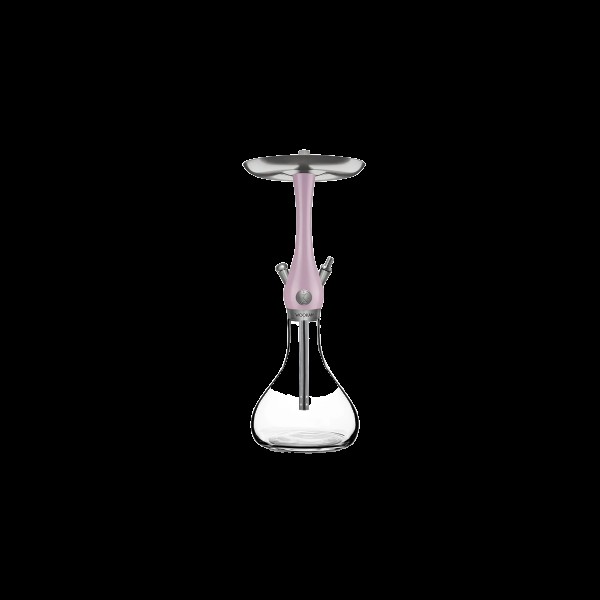 Wookah - Mini - Mauve Body - Clear Smooth Vase - Bundle