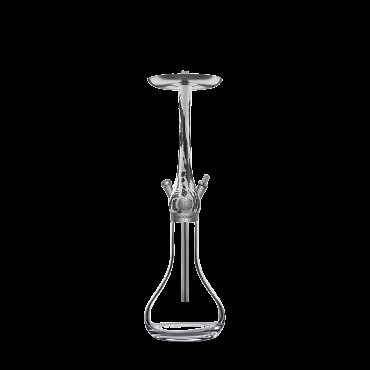 Wookah - Set - White & Black Body - Smooth Vase - Bundle