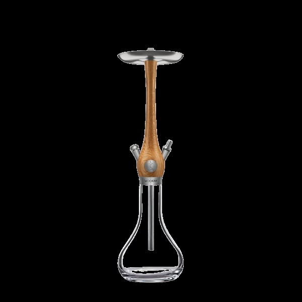 Wookah - Set - Oak Body - Smooth Vase - Bundle