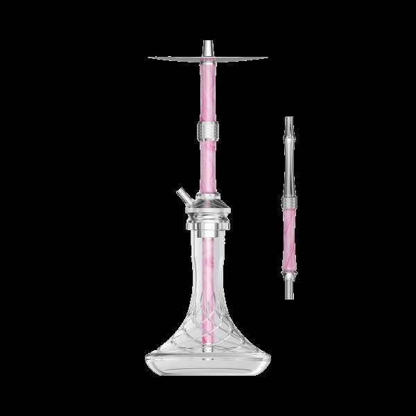 NZ Shisha - BUTTERFLY - silver/pink/white