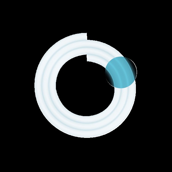 Moze - Silikonschlauch - Glow Blue